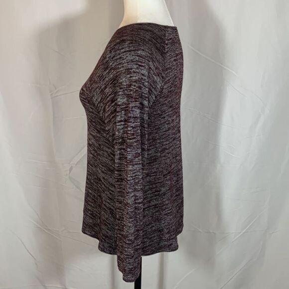 Wilfred Free Purple Heather Grey Long Sleeve Top - Picture 5 of 6